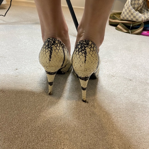 Balenciaga Black and White Snake Pumps Women’s Size 11 - Picture 7 of 10